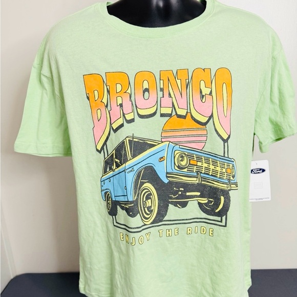 Ford Bronco Graphic T-Shirt in Light Green NWT - Picture 1 of 1